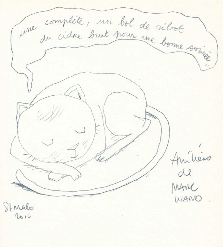 Un chat by Marc Lizano - Sketch