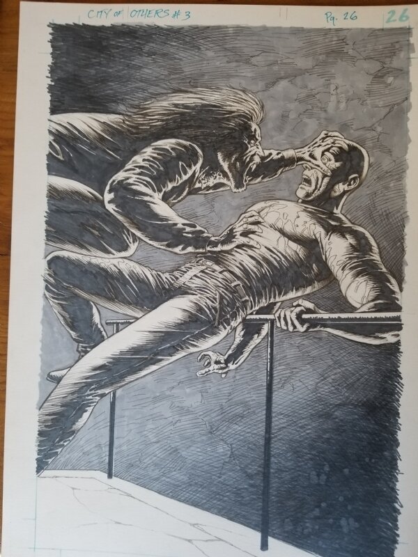 Bernie Wrightson -City of Others Splash - Planche originale