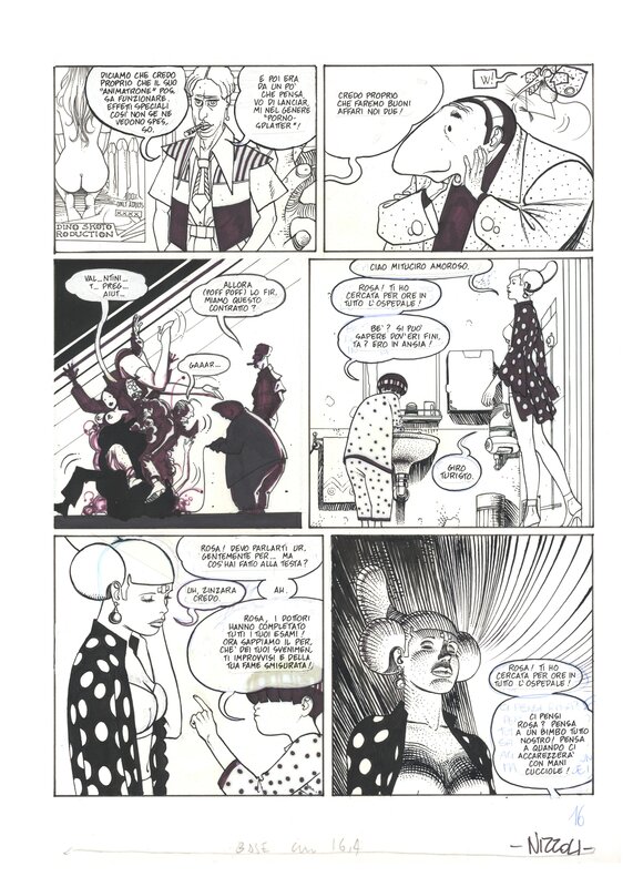 Marco Nizzoli, Massimo Semerano, Moebius, Marco Nizzoli Fondation Babel Page de fin - Comic Strip