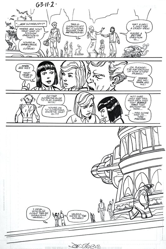 John Byrne, SUPERMAN AND BATMAN GENERATIONS 3 #11 page 2 - Comic Strip