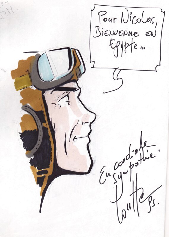 Biggles par Eric Loutte - Dédicace