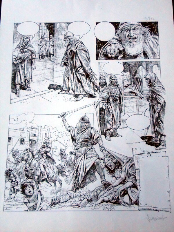 Paolo Serpieri, Descubrir la Biblia / Découvrir la Bible, tomo 7. Jesús de Nazareth (plancha 19) - Planche originale
