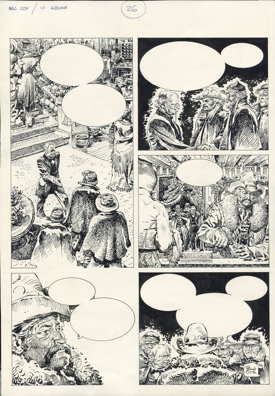 Antonio Hernandez Palacios, Mac Coy, 6. La muerte blanca (plancha 26) - Planche originale