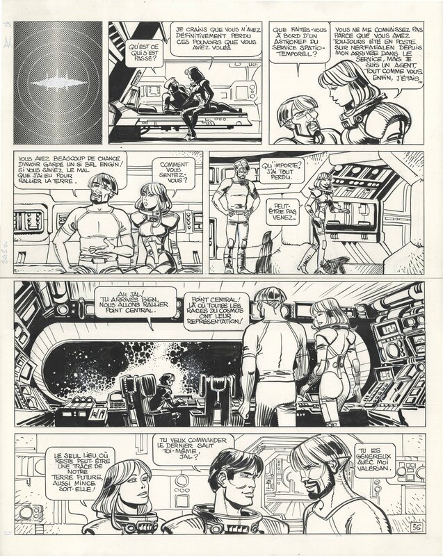 Jean-Claude Mézières, Pierre Christin, Valérian et Laureline - Sur les Frontières T13 - Pl 56 - Planche originale