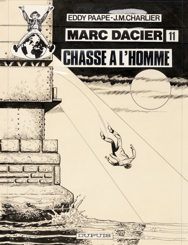 Eddy Paape, Jean-Michel Charlier, Marc Dacier - T11 - Chasse à l'homme - Couverture - Original Cover