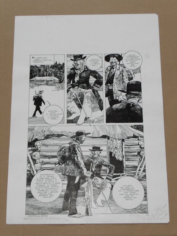 Sergio Toppi, Ammiraglio a riposo (plancha 12) - Comic Strip