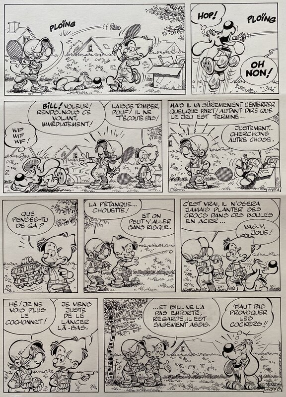 Laurent Verron, Jean Roba, Boule et Bill - Pétanque en planque - Comic Strip