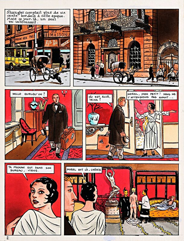 Loustal, Jean-Luc Fromental, Mémoires avec dames p2 - Planche originale