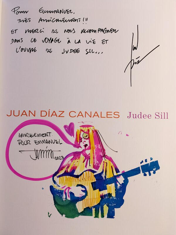 Jesús Alonso Iglesias, Juan Diaz Canales, Judee Sill 2023Avr23 - Dédicace