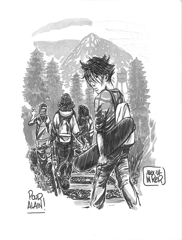 Colorado train by Alex W. Inker - Sketch