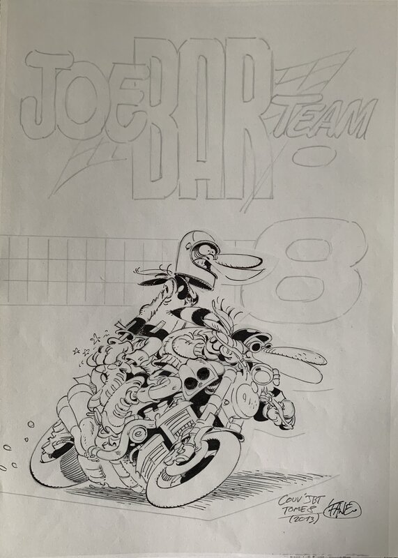 For sale - Joe Bar Team #8 - Couverture T8 par Fane - Original Cover