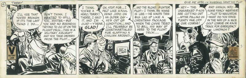 Milton Caniff, Terry and the Pirates - Planche originale