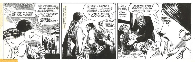 Joe Kubert, Tales of the Green Berets . Strip du 4 Février 1967 . - Comic Strip