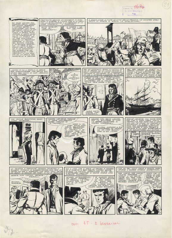 Dino Battaglia, Il Corsaro del Mediterraneo (plancha 21) - Comic Strip