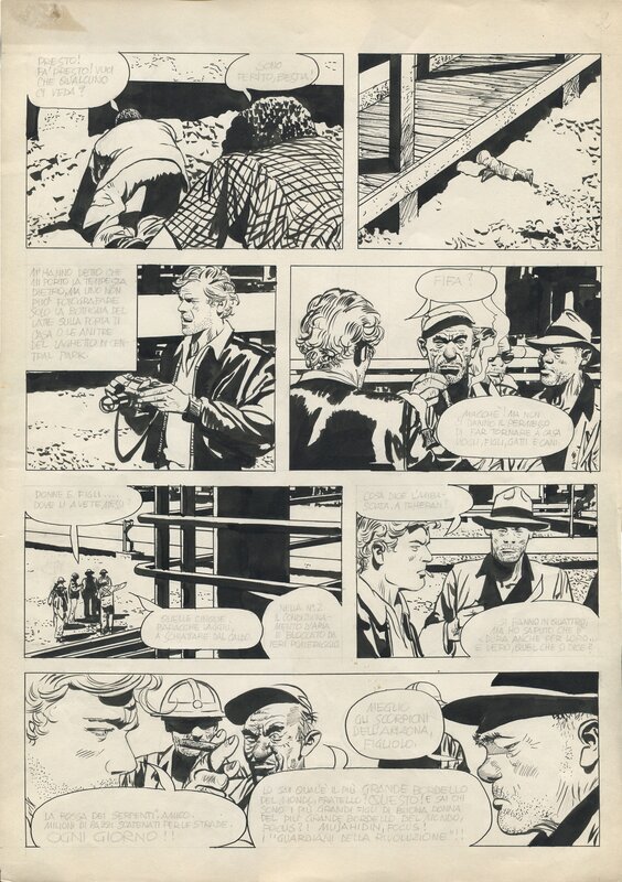 Attilio Micheluzzi, Johnny Focus, 19. L'ostaggio (plancha 2) - Comic Strip