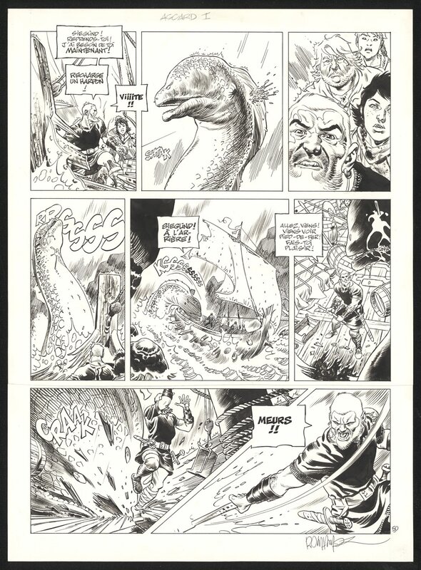 2011 - Asgard - Tome 1: Pied-de-fer - Ralph Meyer - Planche originale