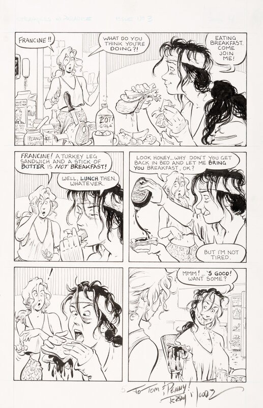 Terry Moore, Strangers in Paradise v1 #3 p4 - Comic Strip