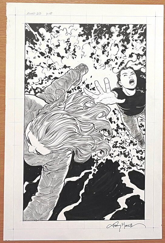 Terry Moore - Echo Splash - Planche originale