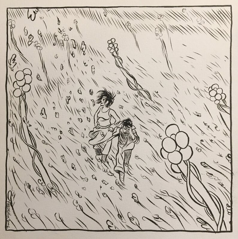 Lupus - sérigraphie by Frederik Peeters - Original Illustration