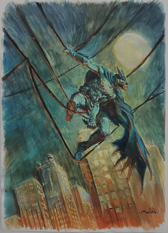 En vente - Batman par Régis Moulun - Illustration originale