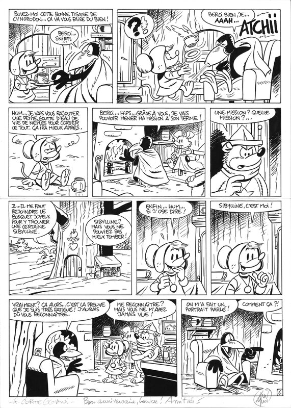 André Taymans, François Corteggiani, Raymond Macherot, Sibylline – Traquenard à Saint-Florentin - Comic Strip