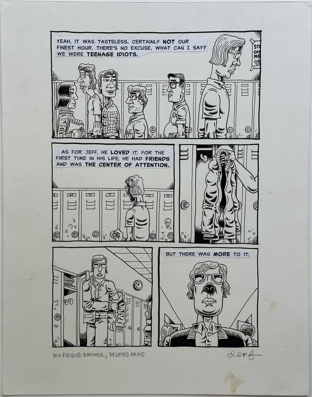 Backderf, Derf - My Friend Dahmer - deleted page - Comic Strip