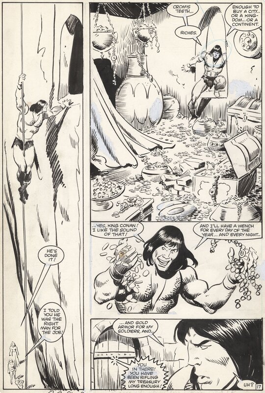 John Buscema, Bob Camp, Brett Breeding, Conan the Barbarian - #146 p.23 - Comic Strip
