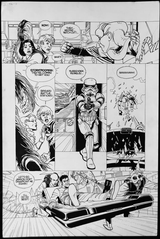 Edvin Biuković, Edvin Biukovic, Star Wars - Rogue Squadron #7 pg3 - Planche originale