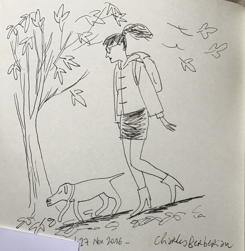 Bonheur occidental by Charles Berberian - Sketch