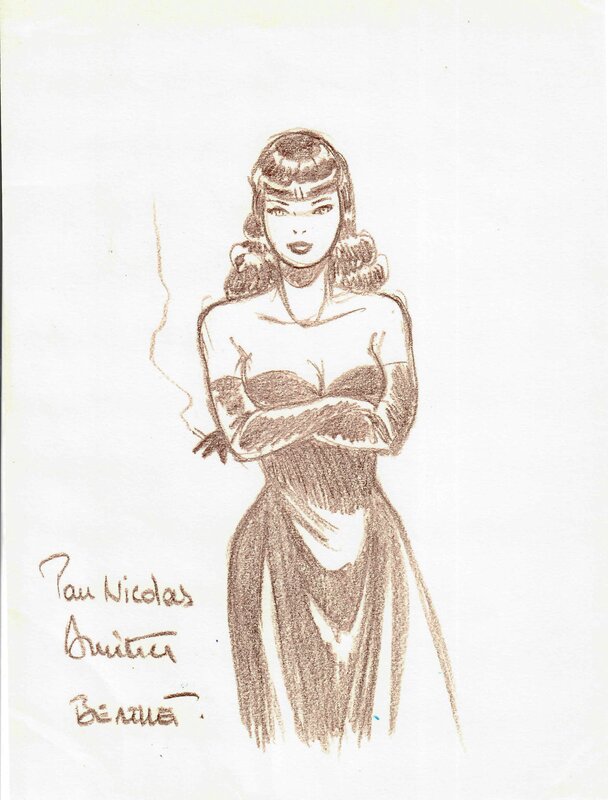 Pin Up by Philippe Berthet - Sketch