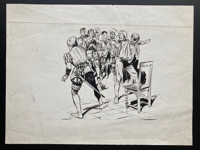Duel by René Giffey - Original Illustration