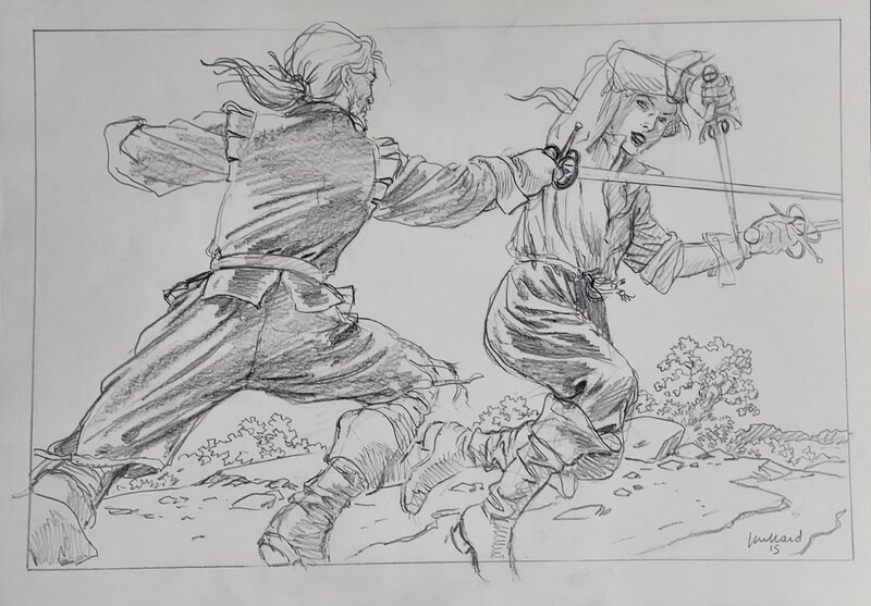 Duel by André Juillard - Original Illustration
