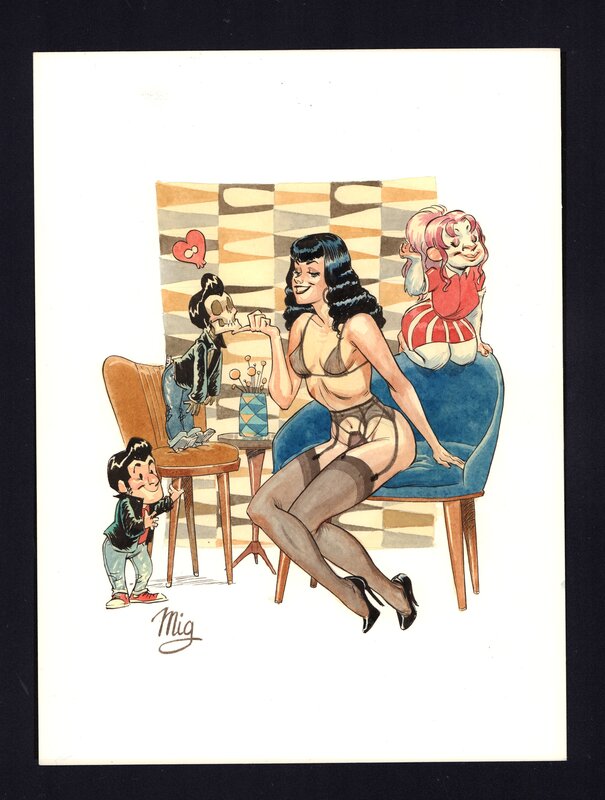 Mig, Bettie Page et les personnages du Collectif 