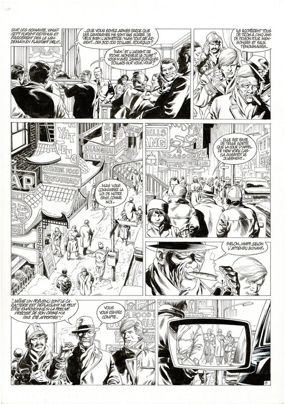 Jean-Yves Mitton, De Silence et de Sang  T10 p8 - Planche originale