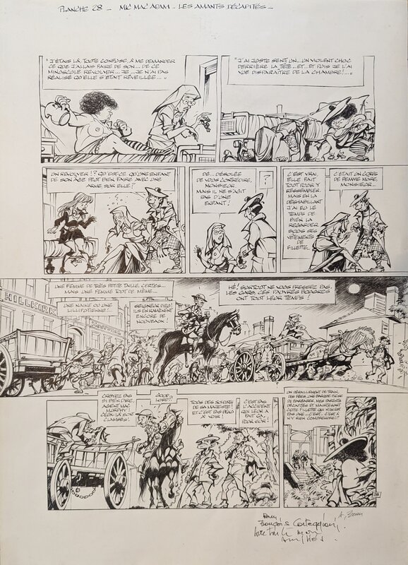 Benn, Luc Brunschwig, Les nouvelles aventures de Mic Mac Adam, Les amants décapités, page 28 - Planche originale