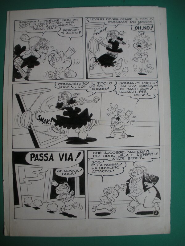 G.B. CARPI, Tartine (Nonna Abelarda), planche originale circa 1960 - Comic Strip