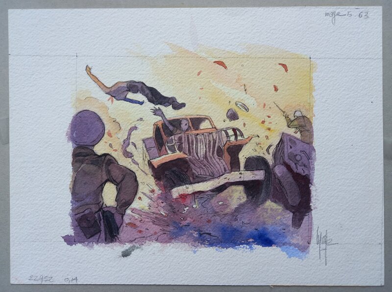 For sale - Emmanuel Lepage, Illustration couleur Muchacho - Original Illustration