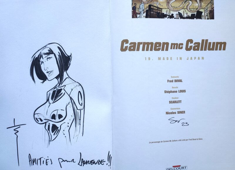 Louis, Carmen mc Callum T.19 Made in Japan - Dédicace
