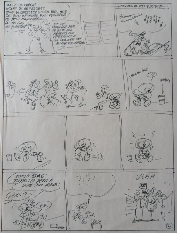 For sale - Raoul Cauvin, Scénario storyboard Tuniques bleues - Comic Strip