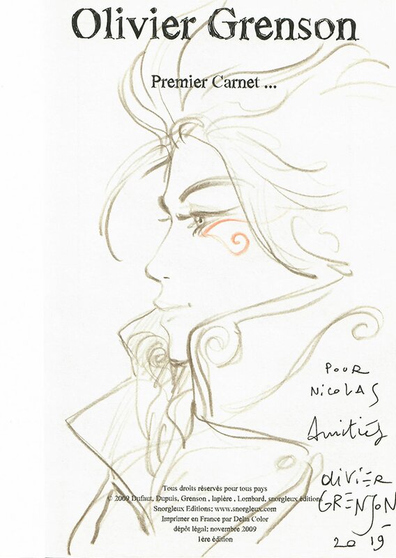 Premier Carnet par Olivier Grenson - Dédicace