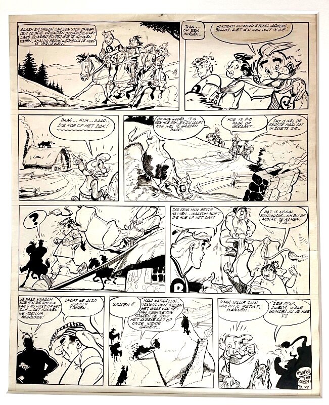 Albert Uderzo, BELLOY - L'HOMME QUI AVAIT PEUR DE SON OMBRE N174 - Comic Strip