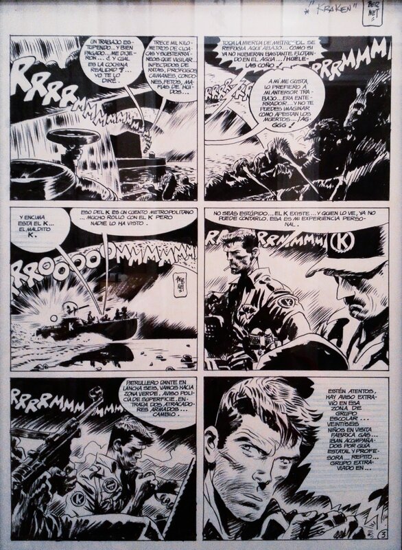 Kraken par Jordi Bernet - Planche originale