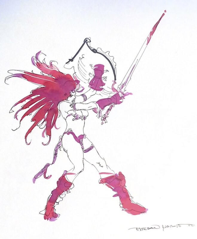 Red Sonja par Esteban Maroto - Illustration originale