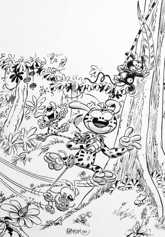 Marsupilami par Batem - Planche originale