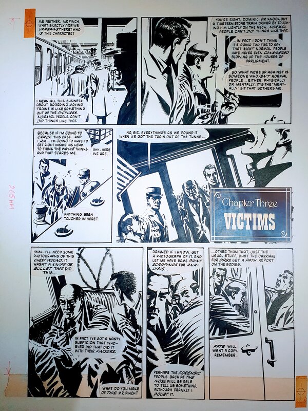 David Lloyd, Alan Moore, V for Vendetta - Victims - Planche originale