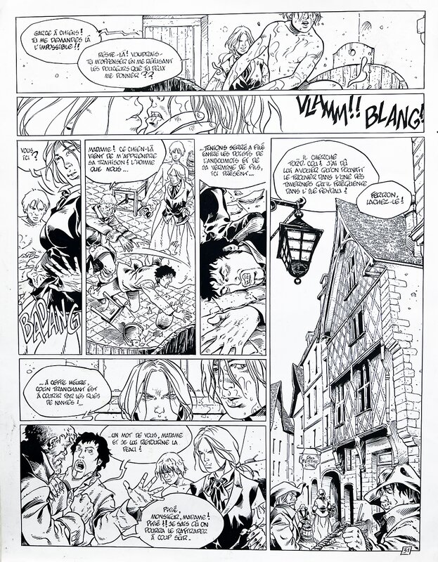 Jean-Marc Stalner, Daniel Bardet, Le Maître de pierre (La Chaise du diable - planche 31) - Comic Strip