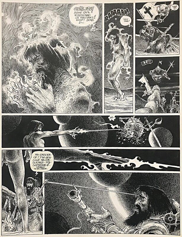 Crux Universalis p6 par Enki Bilal - Planche originale