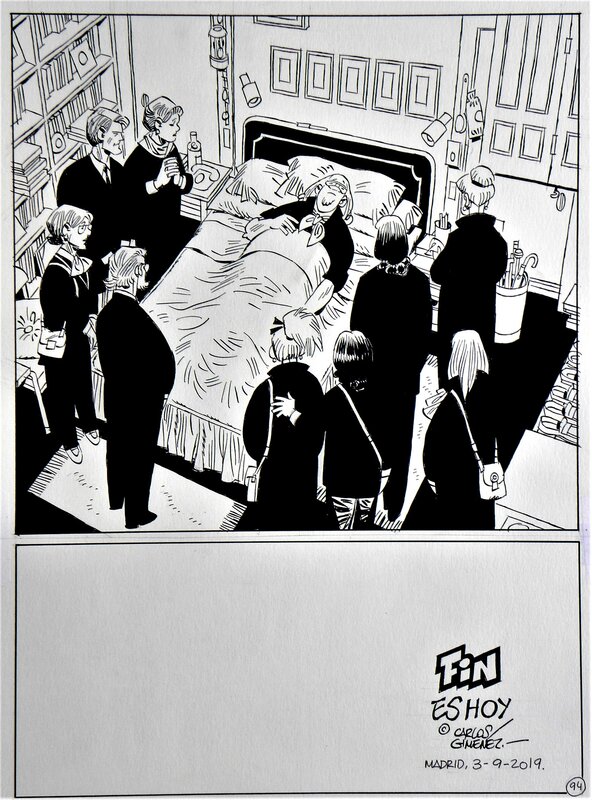 For sale - Carlos Giménez, » C’est Aujourd’hui  » –  » Es Hoy « – Planche originale n° 55 – Carlos Gimenez - Comic Strip
