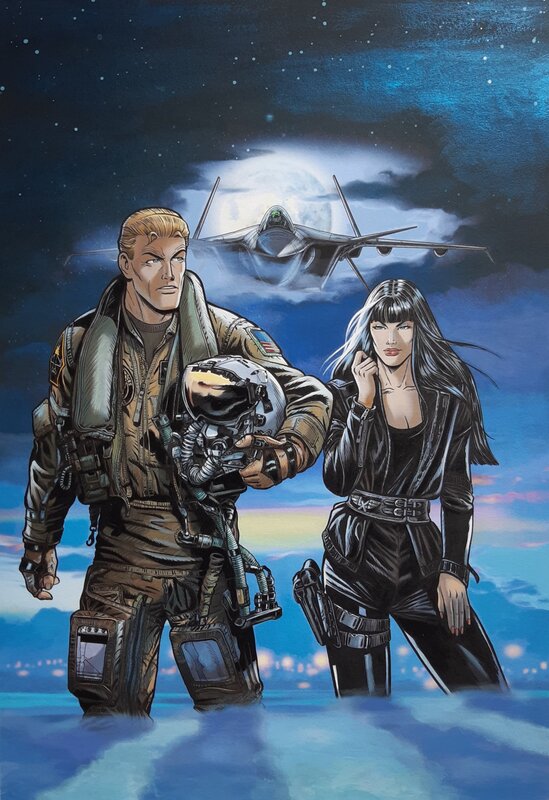 Gil Formosa, Couv. Buck Dany Tome 54 La nuit du Spectre - Original Cover