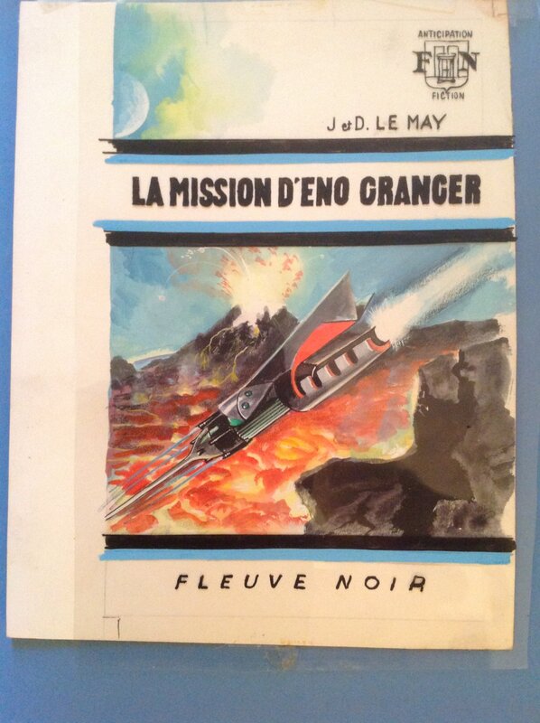 En vente - Gaston de Sainte-Croix & J et D Le May Couverture Originale FNA 416 Anticipation Mission D'Eno Granger , Sf Fleuve Noir 1970 - Couverture originale
